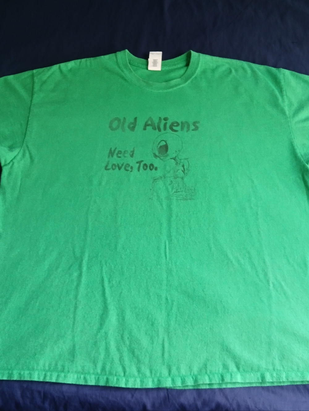 Gildan Bright Green Crewneck Tee with Interior Tag